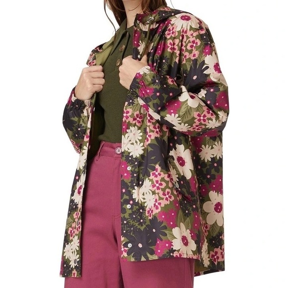 BNWT✨ PRINCESS HIGHWAY Mietta Raincoat Hooded Jacket dangerfield Gorman - Picture 2 of 5